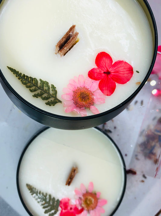 Natural apple candle