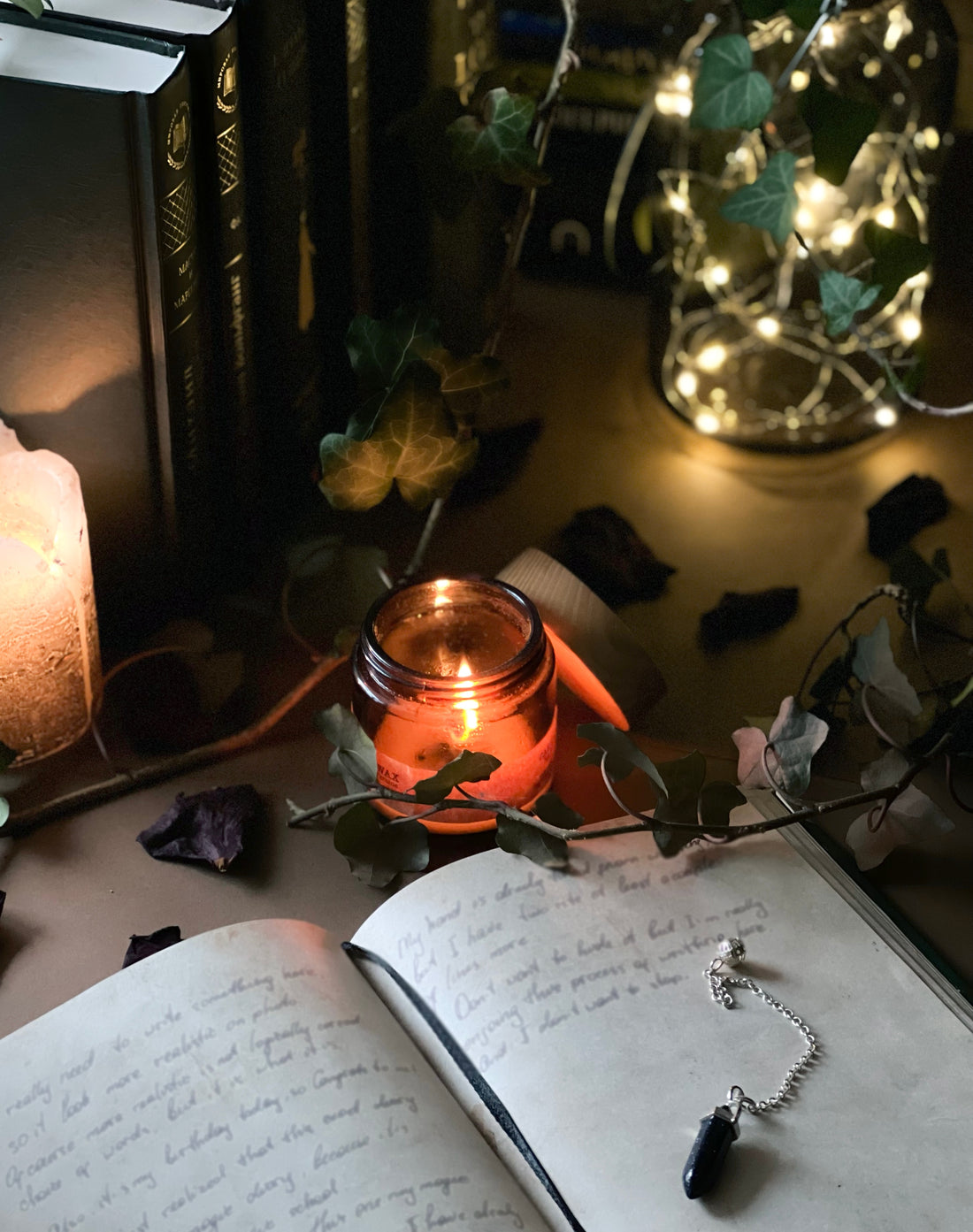 Candlelit Reading - A Cozy Oasis of Self-Care