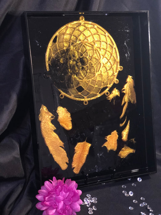Hand-poured Dream Catcher Resin Tray