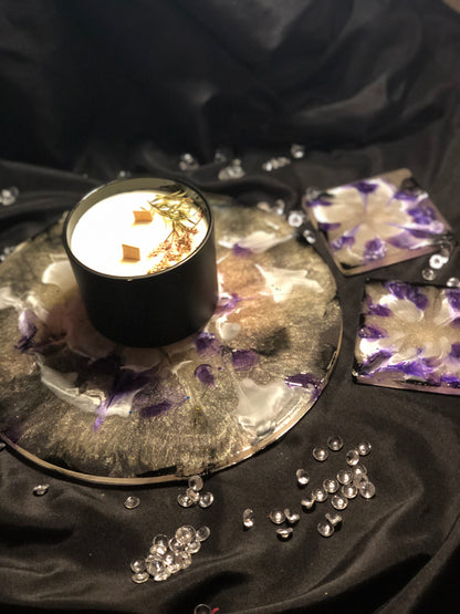 Resin Vanity Set (Includes 2 coasters)